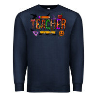 Navy teacher halloween Premium Sweatshirt - RacoonDesign