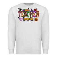 Oatmeal Heather teacher halloween Premium Sweatshirt - RacoonDesign