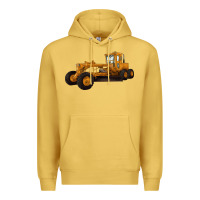 Antique Gold Motor Grader Premium Hoodie - LillyAllenDesigns