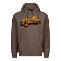 Coffee Motor Grader Premium Hoodie - LillyAllenDesigns
