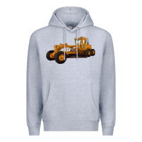 Heather Grey Motor Grader Premium Hoodie - LillyAllenDesigns