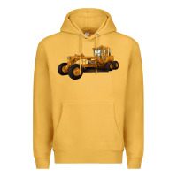 Mustard Motor Grader Premium Hoodie - LillyAllenDesigns