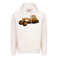 Pale Pink Motor Grader Premium Hoodie - LillyAllenDesigns