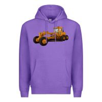 Purple Motor Grader Premium Hoodie - LillyAllenDesigns