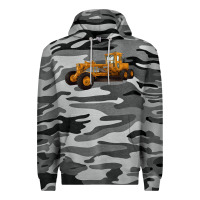 Slate Camo Motor Grader Premium Hoodie - LillyAllenDesigns
