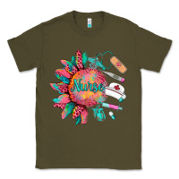 Army Green western  nurse medical instruments Classic Tee - BarkalooDesign