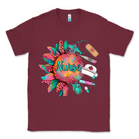 Burgundy western  nurse medical instruments Classic Tee - BarkalooDesign