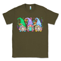 Army Green floral gnomes Classic Tee - Zillion Design Studio