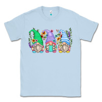 Dusty Blue floral gnomes Classic Tee - Zillion Design Studio