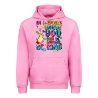 Fuchsia Pink in a world where you can be anything Urban Hoodie - MaliasSmallBusiness