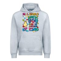 Heather Grey in a world where you can be anything Urban Hoodie - MaliasSmallBusiness