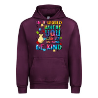 Mauve Wine in a world where you can be anything Urban Hoodie - MaliasSmallBusiness
