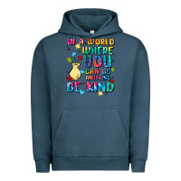 Pigment Midnight Navy in a world where you can be anything Urban Hoodie - MaliasSmallBusiness