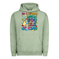 Pigment Oil Green in a world where you can be anything Urban Hoodie - MaliasSmallBusiness