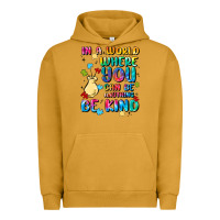 Pigment Peanut Butter in a world where you can be anything Urban Hoodie - MaliasSmallBusiness