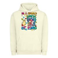 Pigment Pistachio in a world where you can be anything Urban Hoodie - MaliasSmallBusiness