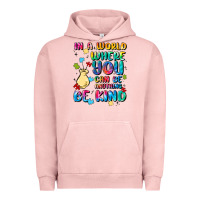 Pigment Salmon in a world where you can be anything Urban Hoodie - MaliasSmallBusiness