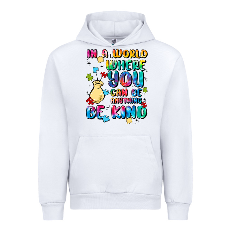 In A World Where You Can Be Anything Urban Hoodie by MaliasSmallBusiness | Teevron