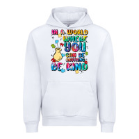 White in a world where you can be anything Urban Hoodie - MaliasSmallBusiness