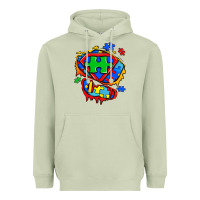 Matcha autism superhero ripped tshirt Heavyweight Hoodie - Zillion Design Studio