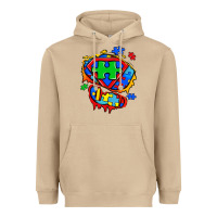 Mushroom autism superhero ripped tshirt Heavyweight Hoodie - Zillion Design Studio