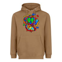 Toasted Coconut autism superhero ripped tshirt Heavyweight Hoodie - Zillion Design Studio