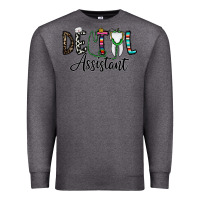 Charcoal Heather dentalassistant Premium Sweatshirt - CowhideDigitalArt
