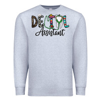 Heather Grey dentalassistant Premium Sweatshirt - CowhideDigitalArt