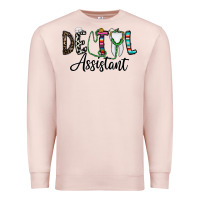 Pale Pink dentalassistant Premium Sweatshirt - CowhideDigitalArt