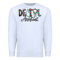 White dentalassistant Premium Sweatshirt - CowhideDigitalArt
