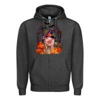 Charcoal Heather Pig halloween Zipper Hoodie - RanaPortraitStore
