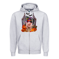 Heather Grey Pig halloween Zipper Hoodie - RanaPortraitStore