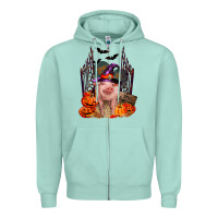 Seafoam Pig halloween Zipper Hoodie - RanaPortraitStore