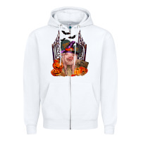 White Pig halloween Zipper Hoodie - RanaPortraitStore