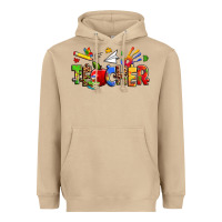 Mushroom autism teacher Heavyweight Hoodie - Zillion Design Studio