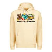 Pina Colada peace love school bus Premium Hoodie - NancyCooperArtShop