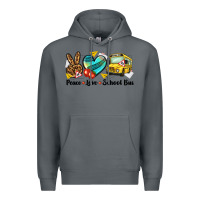Rock peace love school bus Premium Hoodie - NancyCooperArtShop