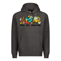 Smoke peace love school bus Premium Hoodie - NancyCooperArtShop