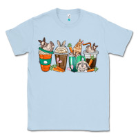 Dusty Blue rabbit coffee cups Classic Tee - texasbilliewilder