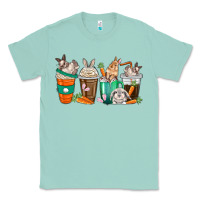 Seafoam rabbit coffee cups Classic Tee - texasbilliewilder