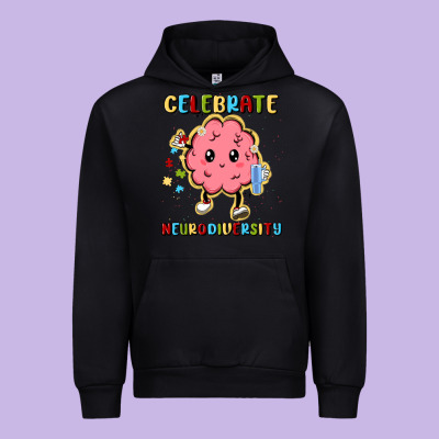 Celebrate Neurodiversity Urban Hoodie Designed By Maliassmallbusiness