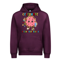 Mauve Wine celebrate neurodiversity Urban Hoodie - MaliasSmallBusiness
