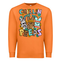 Carrot Chillin with my peeps Easter Premium Sweatshirt - OliviaCreatesArt