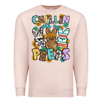 Chillin With My Peeps Easter Premium Sweatshirt | Teevron