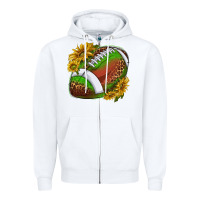 White footballwithsunflowers Zipper Hoodie - texasbilliewilder