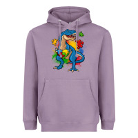 Lavender autism trex Heavyweight Hoodie - Zillion Design Studio