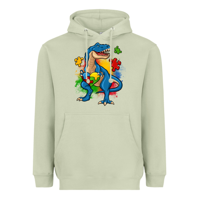 Autism Trex Heavyweight Hoodie by Zillion Design Studio | Teevron