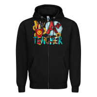 Black a  teacher Zipper Hoodie - Zillion Design Studio