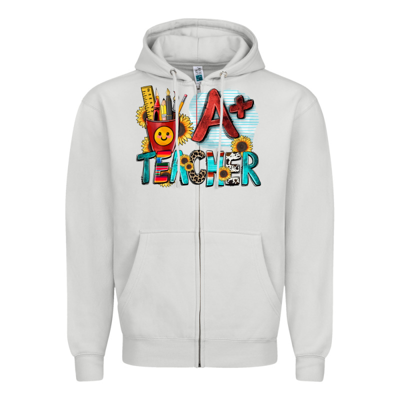 A  Teacher Zipper Hoodie by Zillion Design Studio | Teevron