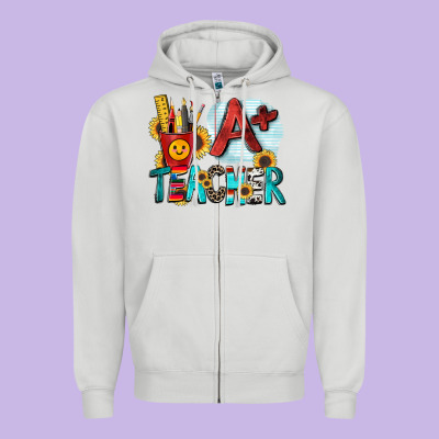 A  Teacher Zipper Hoodie Designed By Zillion Design Studio
